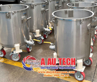 Giao lô bồn chứa inox 100 lít cho công ty tại Bình Dương-Á Âu hoàn thành đúng tiến độ