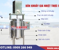 Bồn trộn gia vị nước sốt trong sản xuất thực phẩm – Giải pháp tối ưu cho doanh nghiệp hiện đại