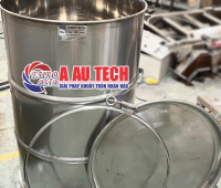 Thùng phuy inox nắp hở có khóa gài – Giải pháp chứa đựng an toàn, bền bỉ cho sản xuất công nghiệp