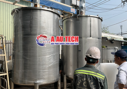 Bồn khuấy phụ gia 5000 lít - Giải pháp trộn hiệu quả cho sản xuất công nghiệp