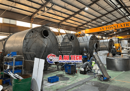 Silo Chứa Xi Măng – Giải Pháp Lưu Trữ Hiệu Quả Cho Trạm Trộn & Nhà Máy Vật Liệu Xây Dựng