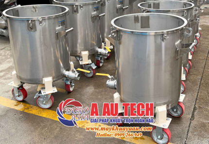 Giao lô bồn chứa inox 100 lít cho công ty tại Bình Dương-Á Âu hoàn thành đúng tiến độ