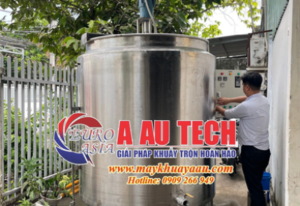 Bồn khuấy gia nhiệt sản xuất thực phẩm 1000 lít