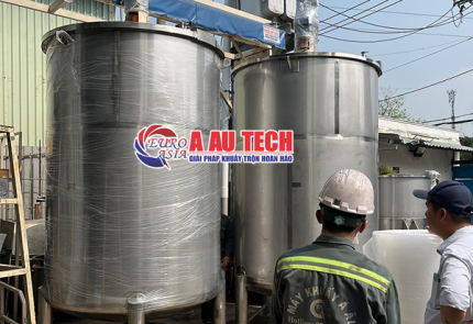 Bồn khuấy phụ gia 5000 lít - Giải pháp trộn hiệu quả cho sản xuất công nghiệp