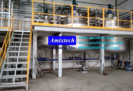 Bồn khuấy sàn thao tác