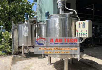 Bồn khuấy gia nhiệt hóa chất 1000 lít