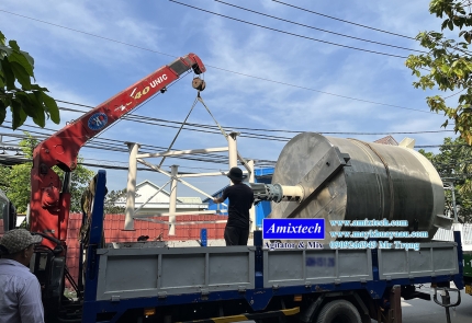 Bồn khuấy hóa chất công nghiệp 8000 lít