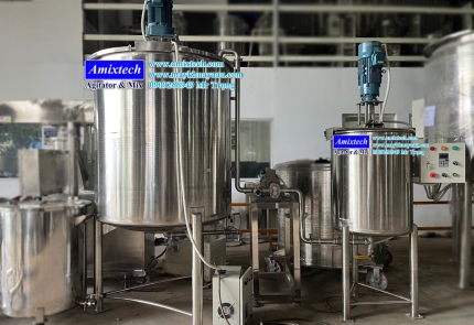 Bồn khuấy thực phẩm kèm bơm tuần hoàn