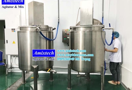 Máy sản xuất nồi nấu tương cà