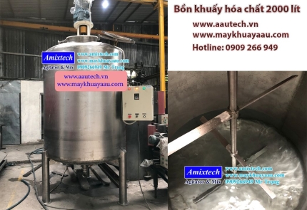 Bồn khuấy sản xuất nước rửa chén công nghiệp