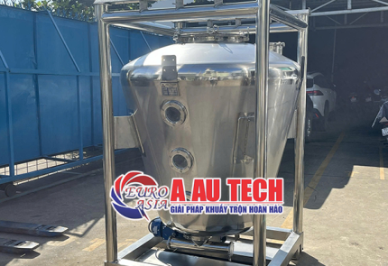 Bồn khuấy bột 1000 lít motor khuấy dưới đáy bồn-Giải pháp tối ưu cho ngành sản xuất