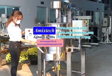 Máy khuấy kèm bồn nấu gia nhiệt 50 lít