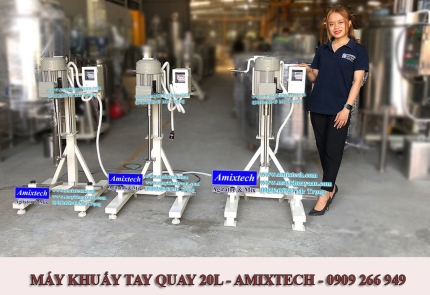 Máy khuấy phòng thí nghiệm nâng hạ quay tay