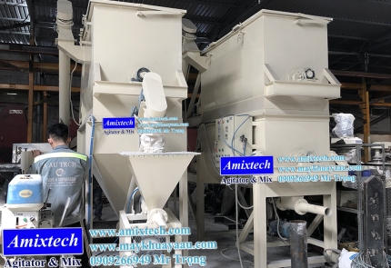 Máy trộn bột bả 2 tầng 500kg