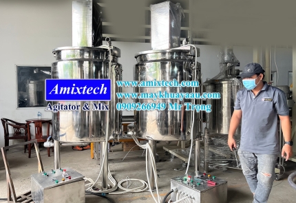 Nồi nấu công nghiệp thực phẩm có cánh khuấy 300 lít