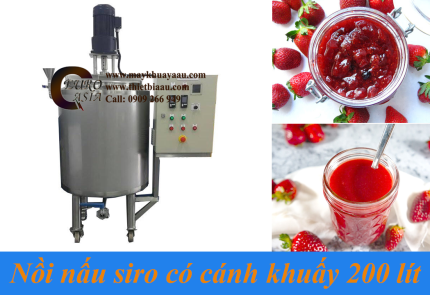 Nồi nấu siro có cánh khuấy