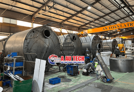 Silo Chứa Xi Măng – Giải Pháp Lưu Trữ Hiệu Quả Cho Trạm Trộn & Nhà Máy Vật Liệu Xây Dựng