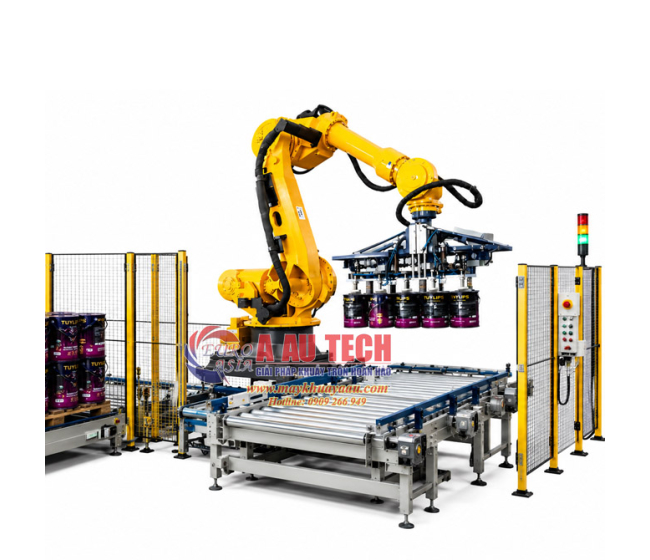 Robot Xếp Thùng Lên Pallet Tự Động