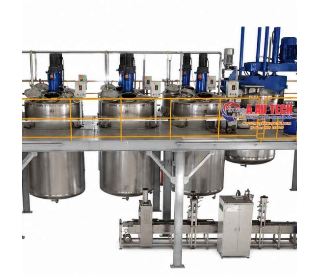 Máy và bồn khuấy phân bón