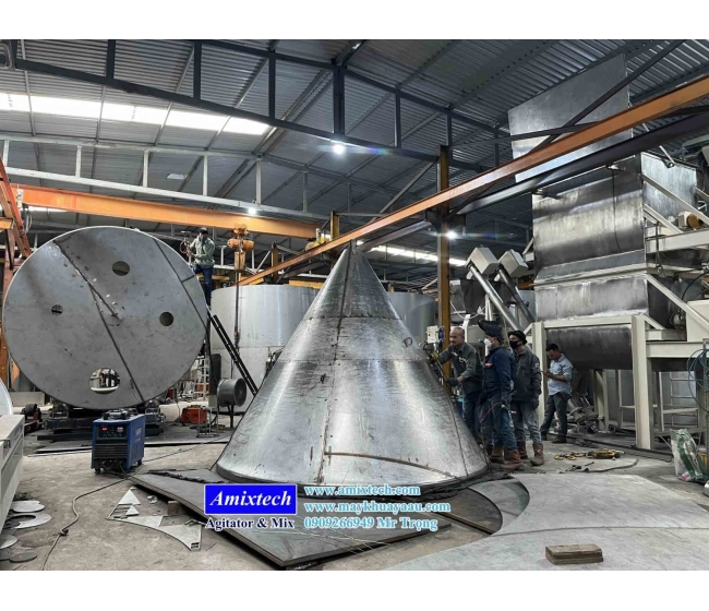 Gia công bồn inox công nghiệp, bồn chứa công nghiệp theo yêu cầu