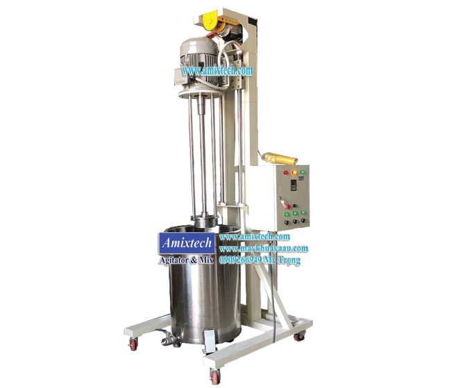 Máy khuấy đồng hóa nâng hạ bằng điện 200 lít NH-12