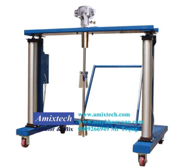 Máy khuấy khí nén thùng IBC 1000 lít Amix-K07