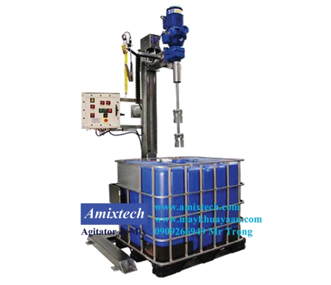 Máy khuấy hóa chất thùng IBC Amix-D19