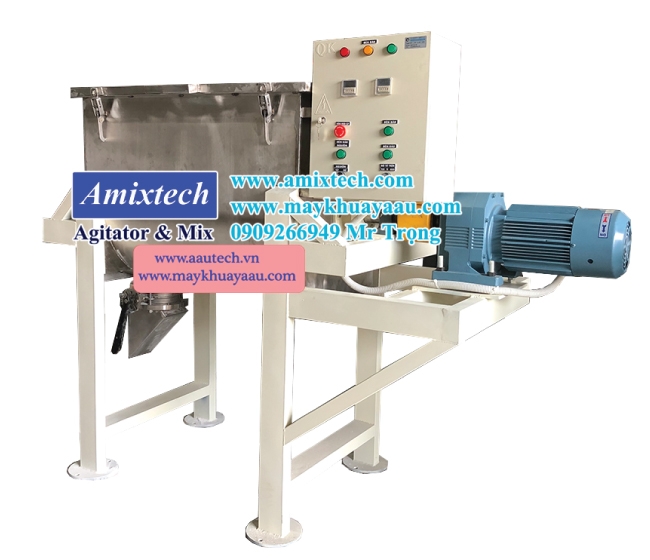 Máy trộn phân bón nằm ngang 200kg Amix-PB09