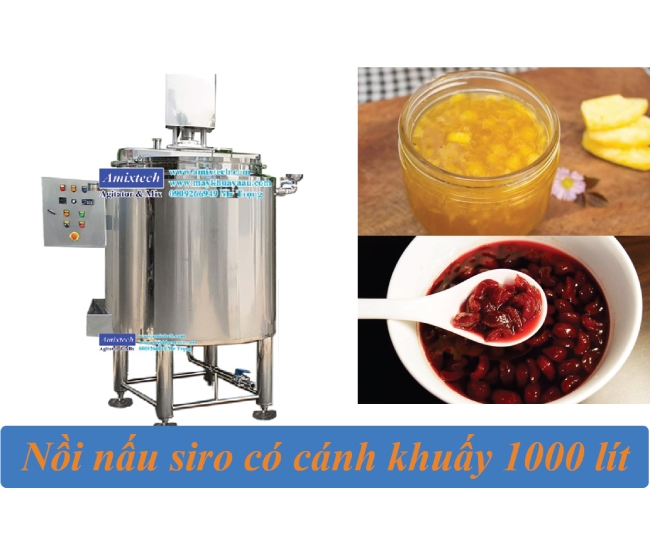 Nồi nấu mứt siro có cánh khuấy