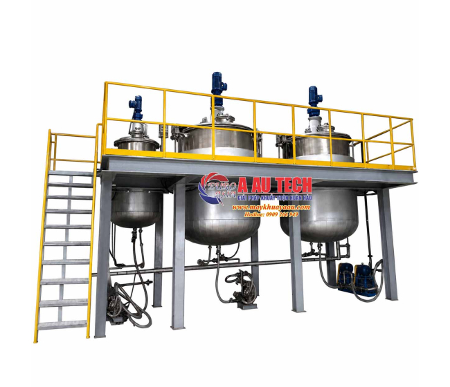 Bồn phản ứng lắp sàn thao tác