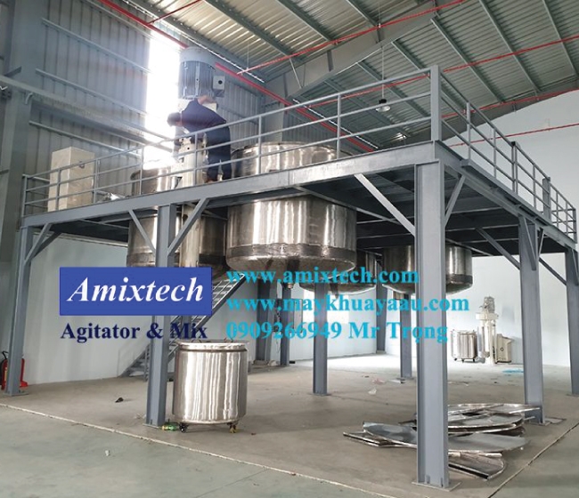 Hệ thống sàn thao tác sản xuất sơn nước Amix-S09