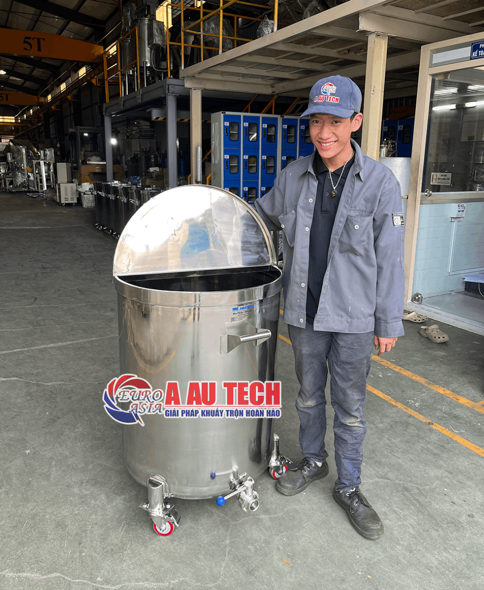 bồn chứa inox 200 lít inox 304 đánh bóng