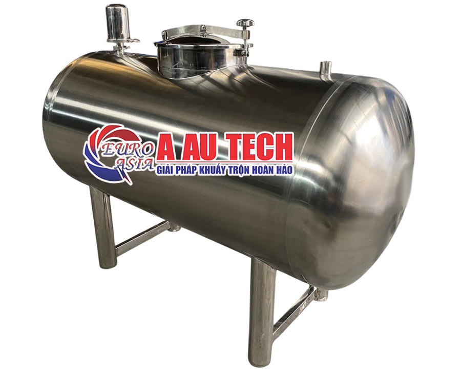 bồn chứa inox nằm ngang 2