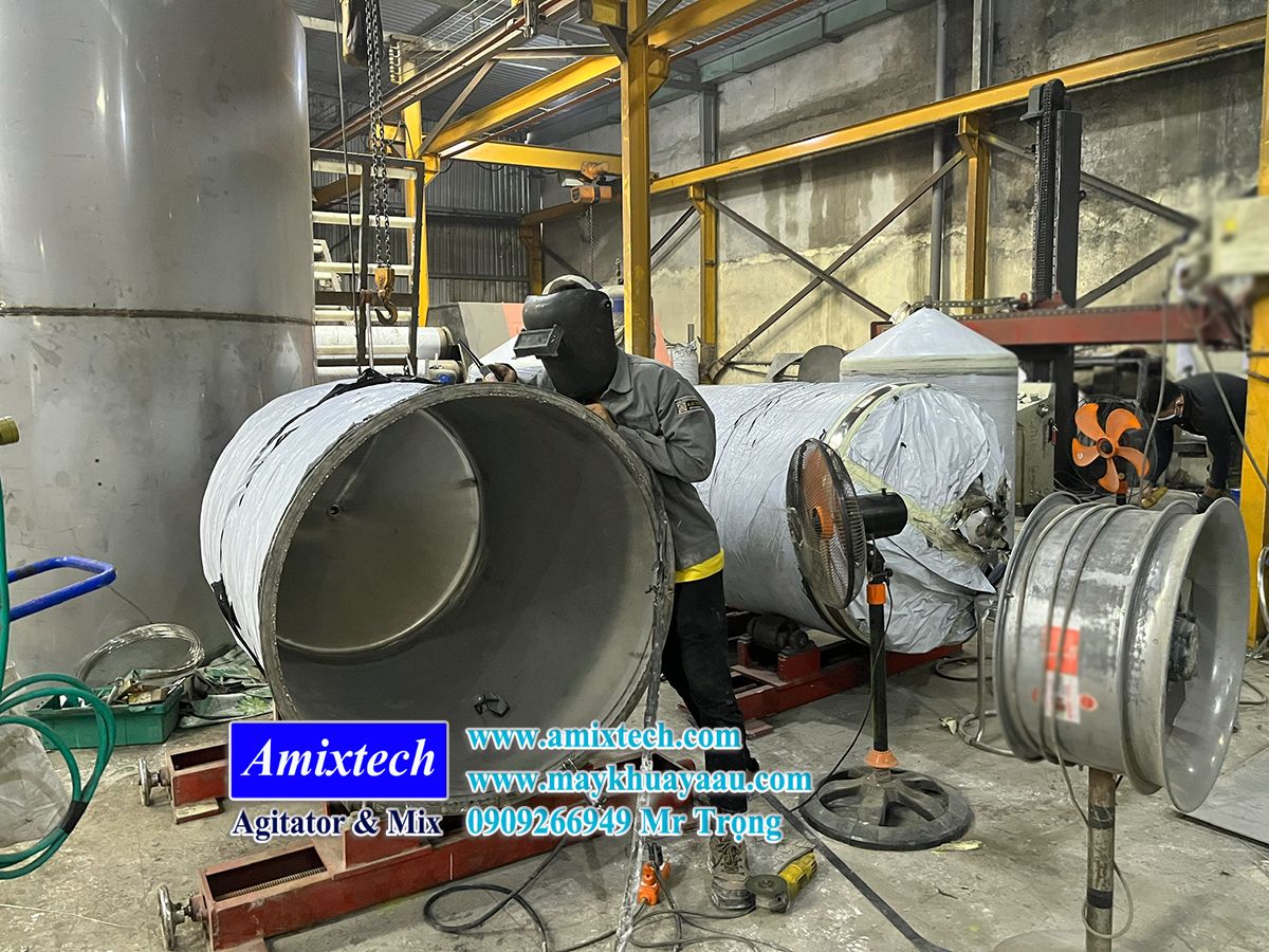 gia công bồn chứa inox, bồn inox