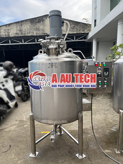 bồn khuấy gia nhiệt thủy sản 200 lít á âu