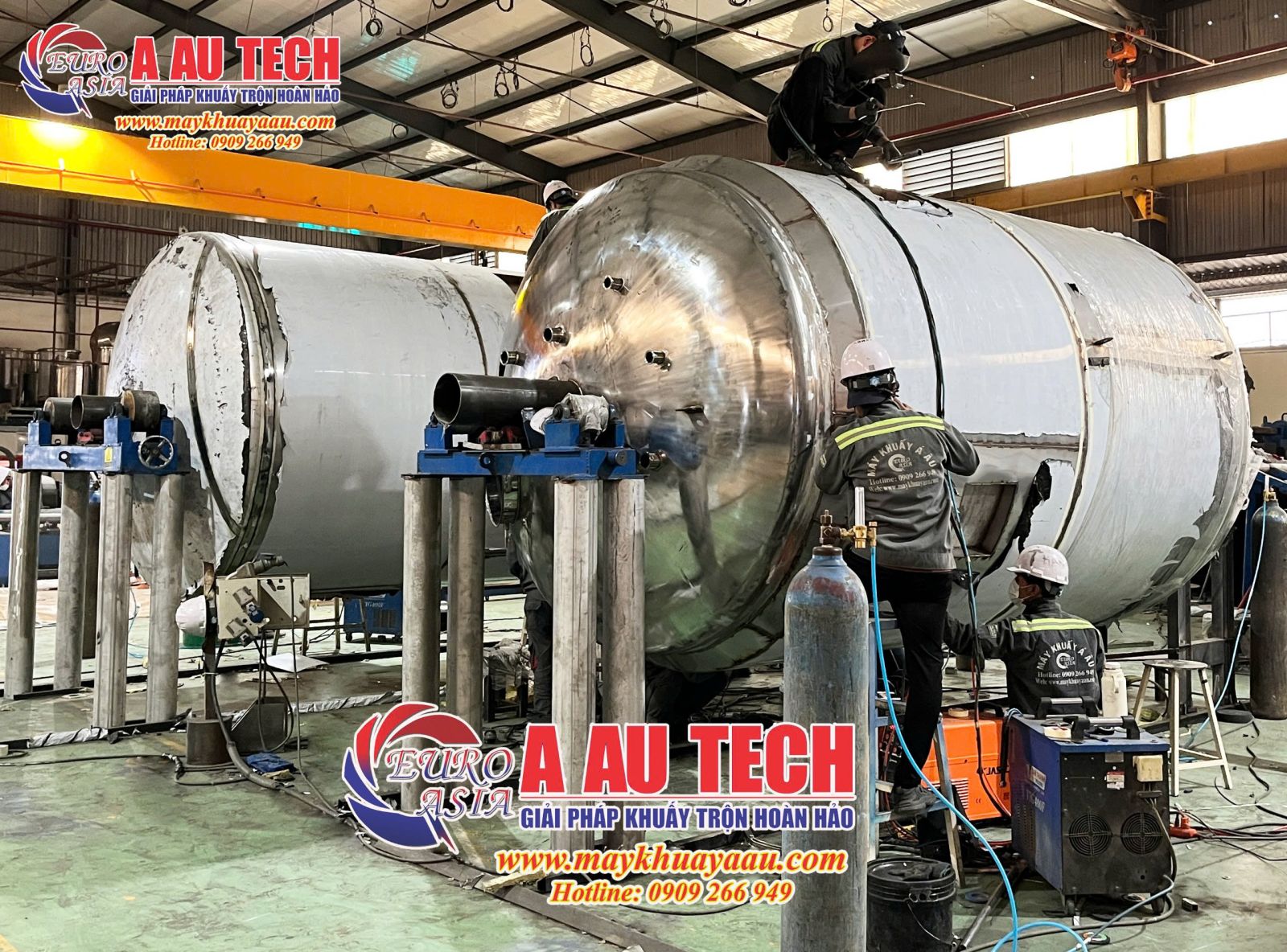 gia công bồn khuấy 