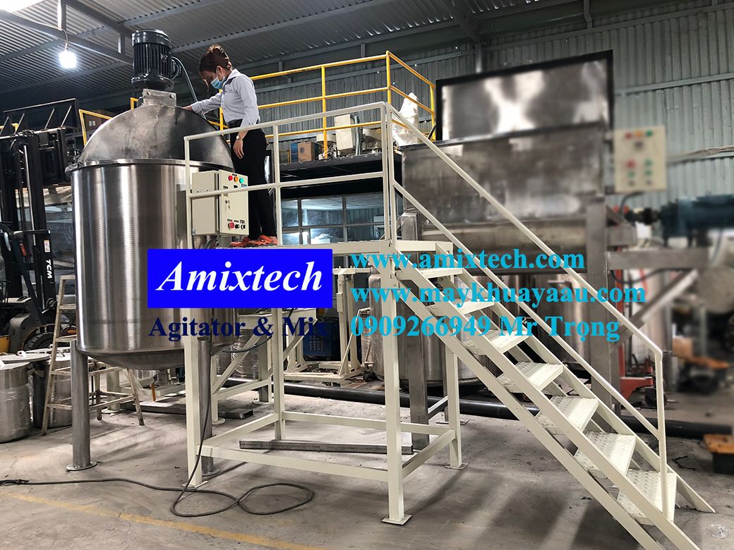 bồn khuấy hóa mỹ phẩm 1000 lít