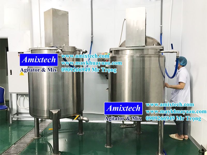 bồn khuấy gia nhiệt 200 lít