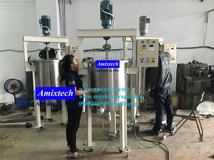 cấu tạo bồn khuấy inox 100 lít
