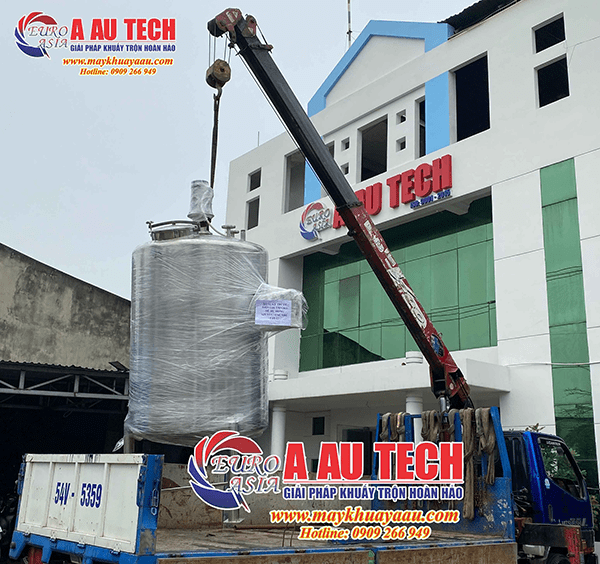 giao hàng bồn khuấy nước rửa chén 1500 lít