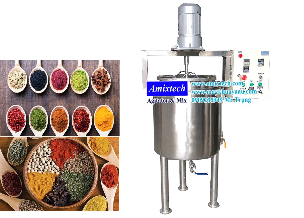 bồn khuấy gia vị hương liệu 100 lít
