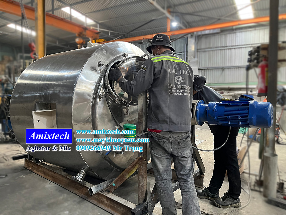 bồn nấu keo có cánh khuấy