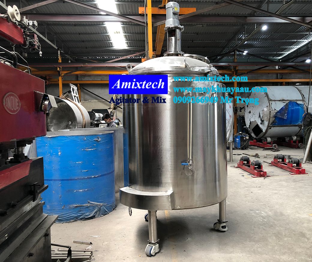 bồn khuấy gia nhiệt nắp kín