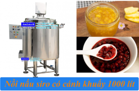nồi nấu siro có cánh khuấy 1000 lít