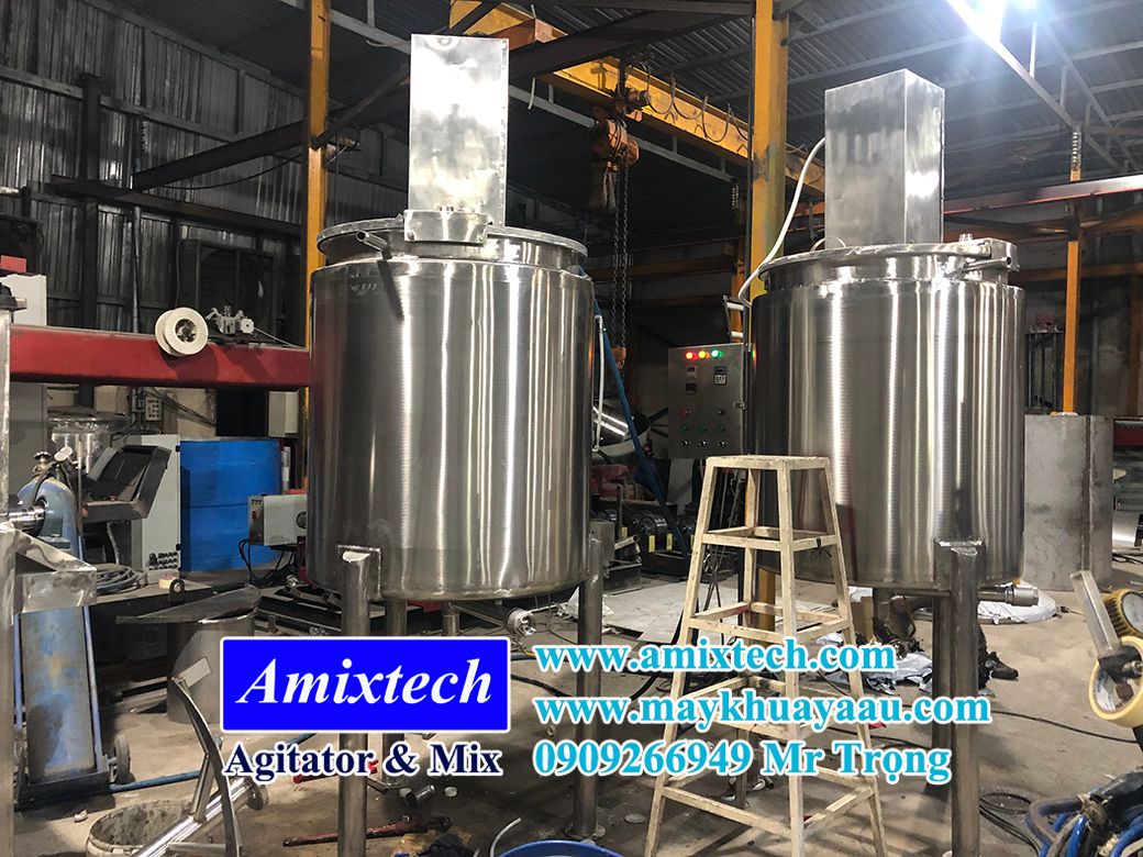 bồn khuấy gia nhiệt thực phẩm 500 lít á âu