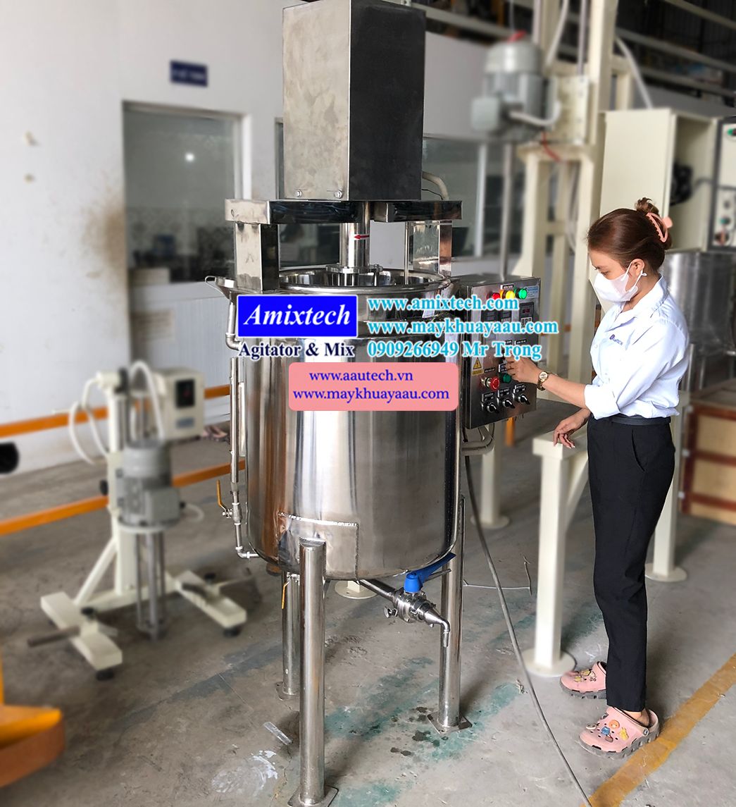 bồn khuấy trộn nhũ hóa thực phẩm 100 lít
