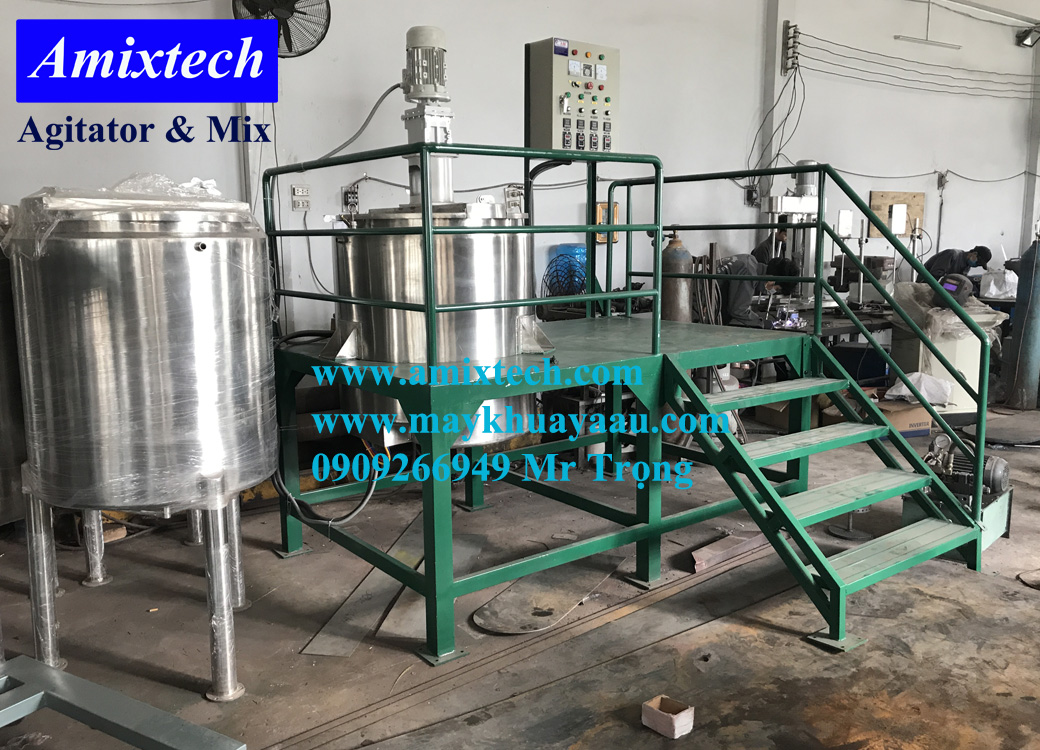 bồn trộn keo gia nhiệt
