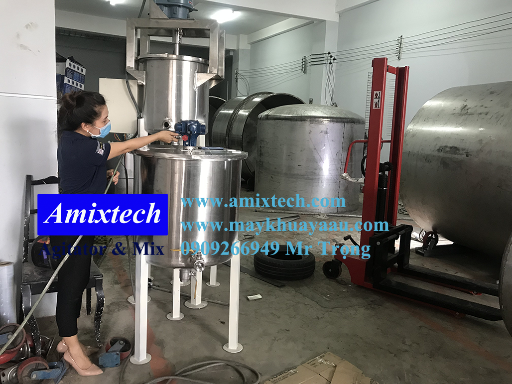 bồn khuấy hóa chất khí nén