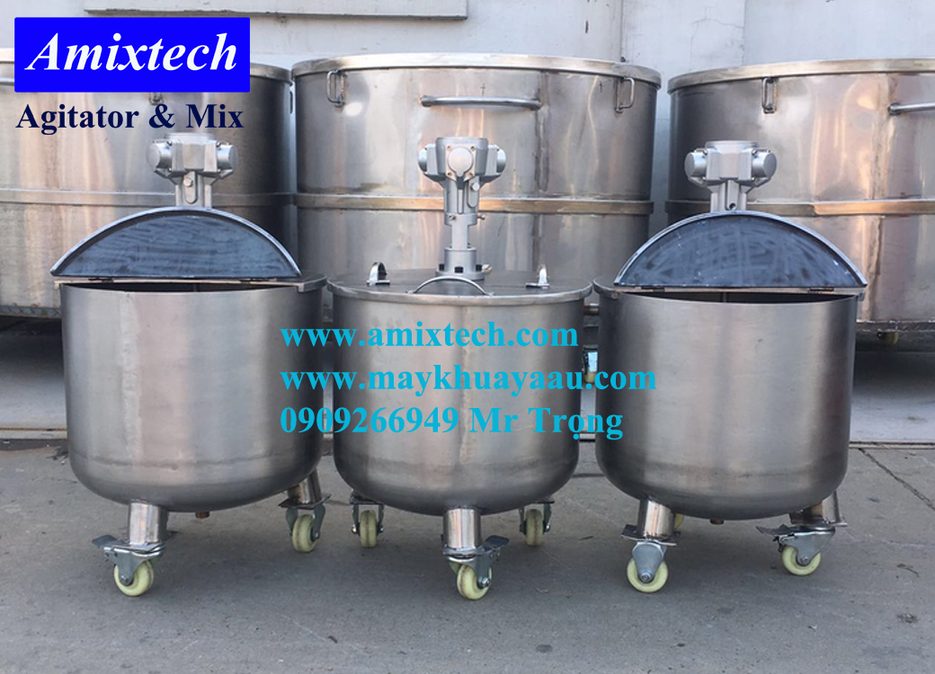 bồn trộn keo khí nén