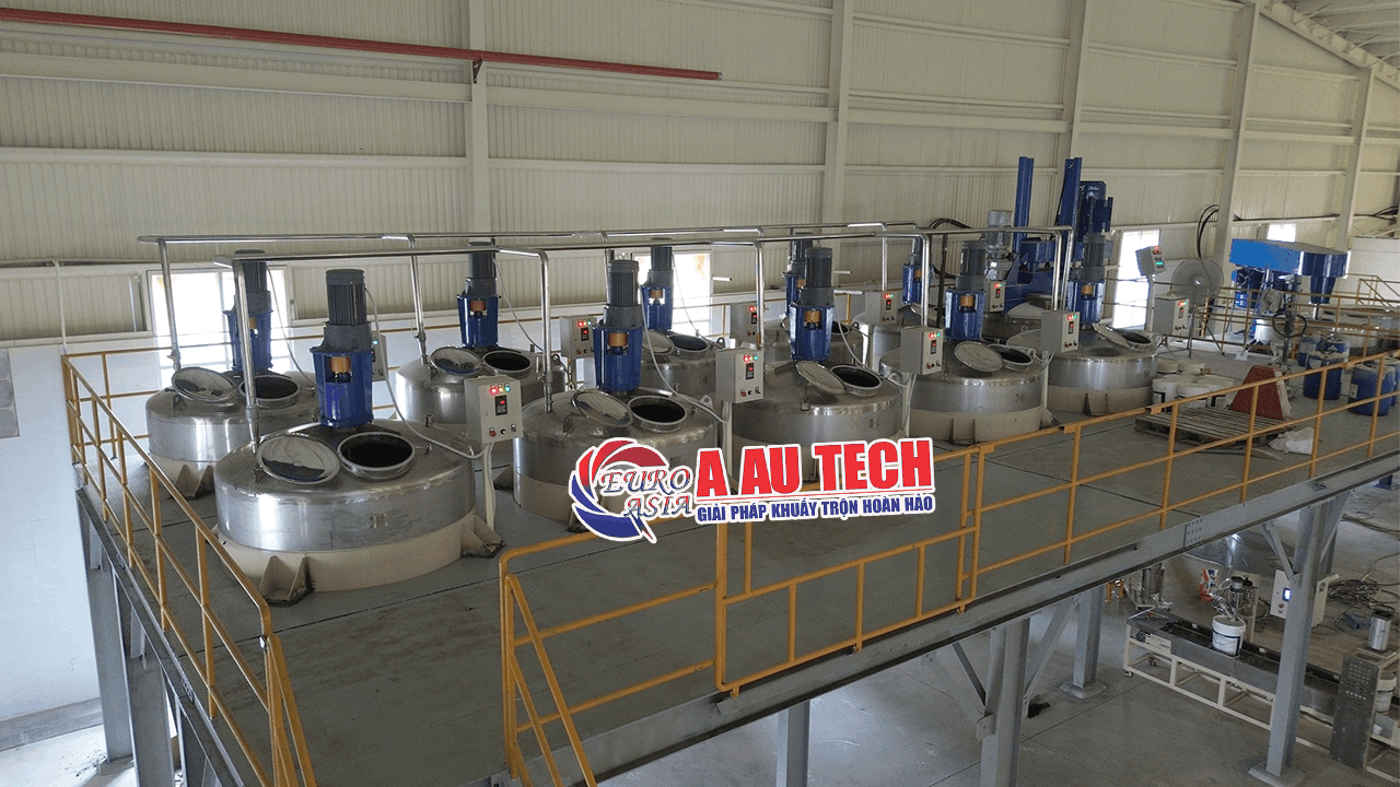 dây chuyền sản xuất sơn